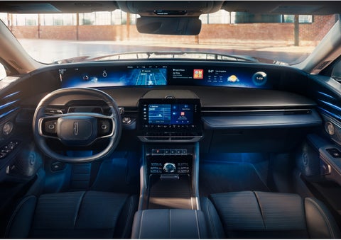 The panoramic display is shown in a 2024 Lincoln Nautilus® SUV. | Napleton River Oaks Lincoln in Calumet City IL